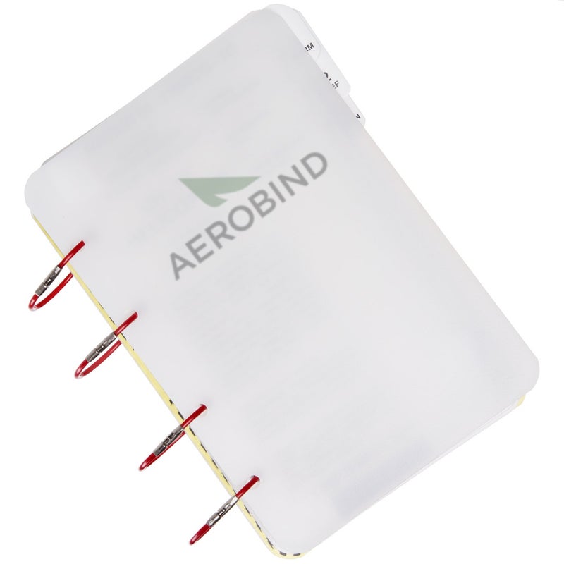 Aerobind Aeroflex 5" Inch Red Steel Key Rings (10 Pack) - 1.59" Diameter - Image 3